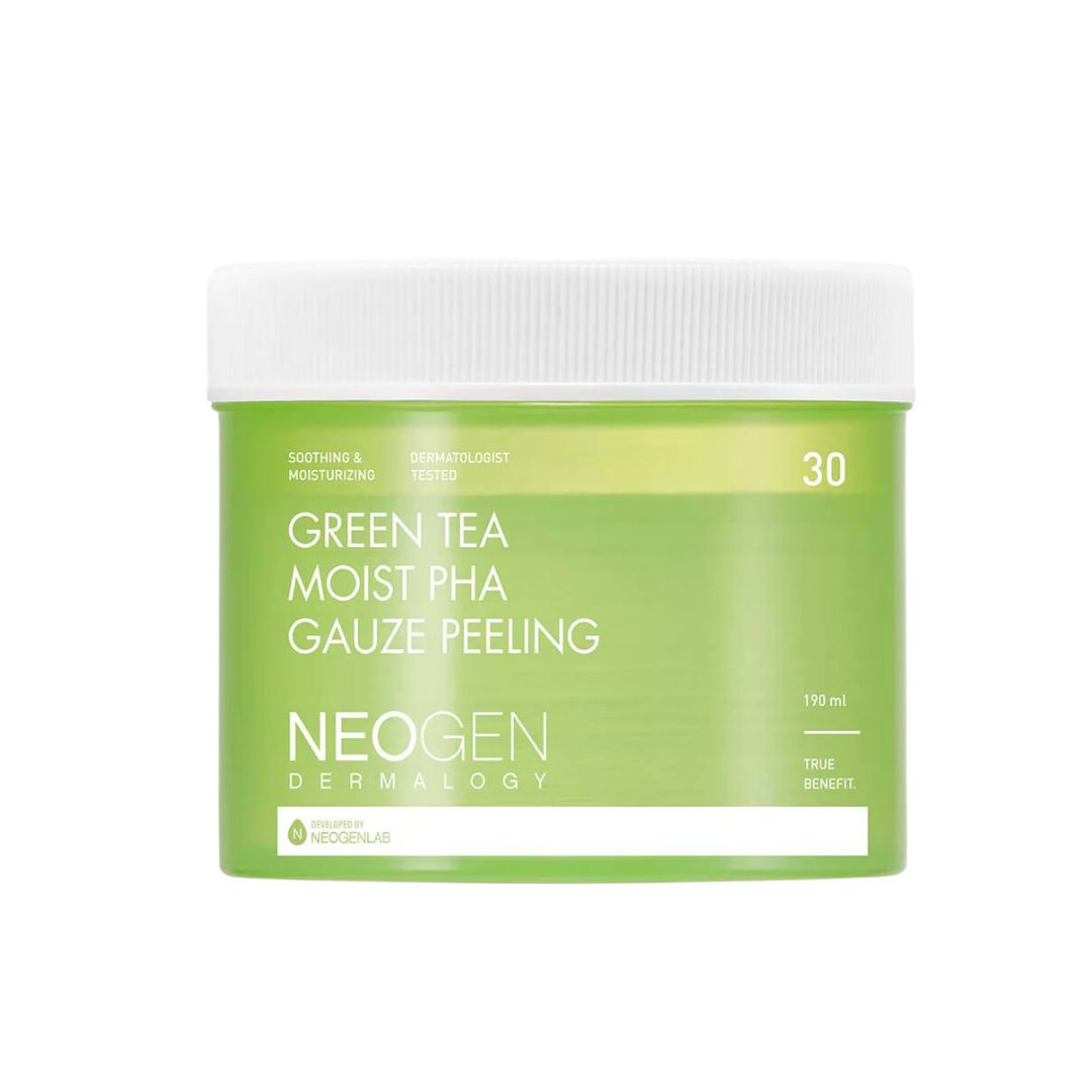 [NeoGen] Green Tea Moist PHA Gauze Peeling 30 Pad