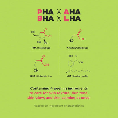 [NeoGen] Green Tea Moist PHA Gauze Peeling 30 Pad